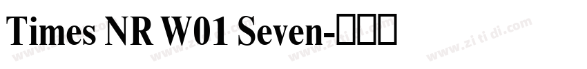 Times NR W01 Seven字体转换